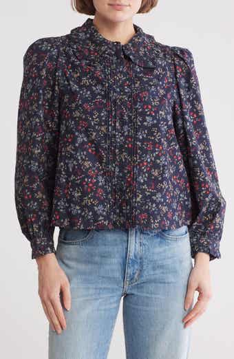 THE GREAT. Pintuck Hemingway Top