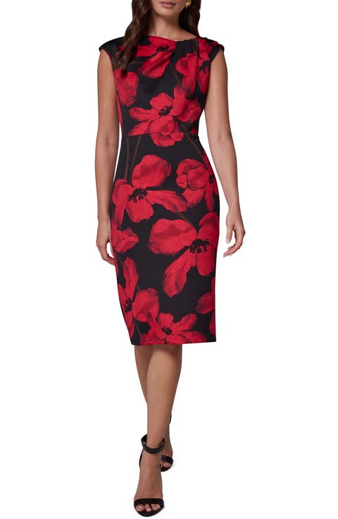Floral Print Sheath Dress