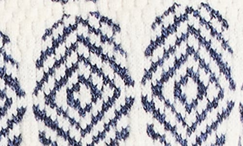 Nic + Zoe Stacked Medallions Knit Jacket In Indigo Multi In Indigo Multi