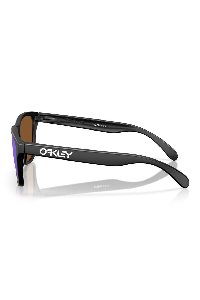 Prizm™ Sapphire 53mm Round Sunglasses, Alternate, color, MATTE BLACK / PRIZM VIOLET