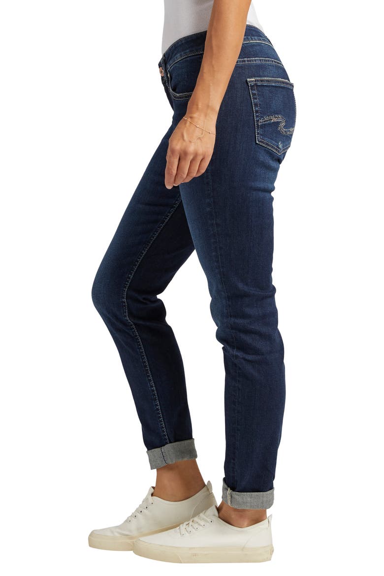 Boyfriend Ankle Straight Leg Jeans, Alternate, color, INDIGO