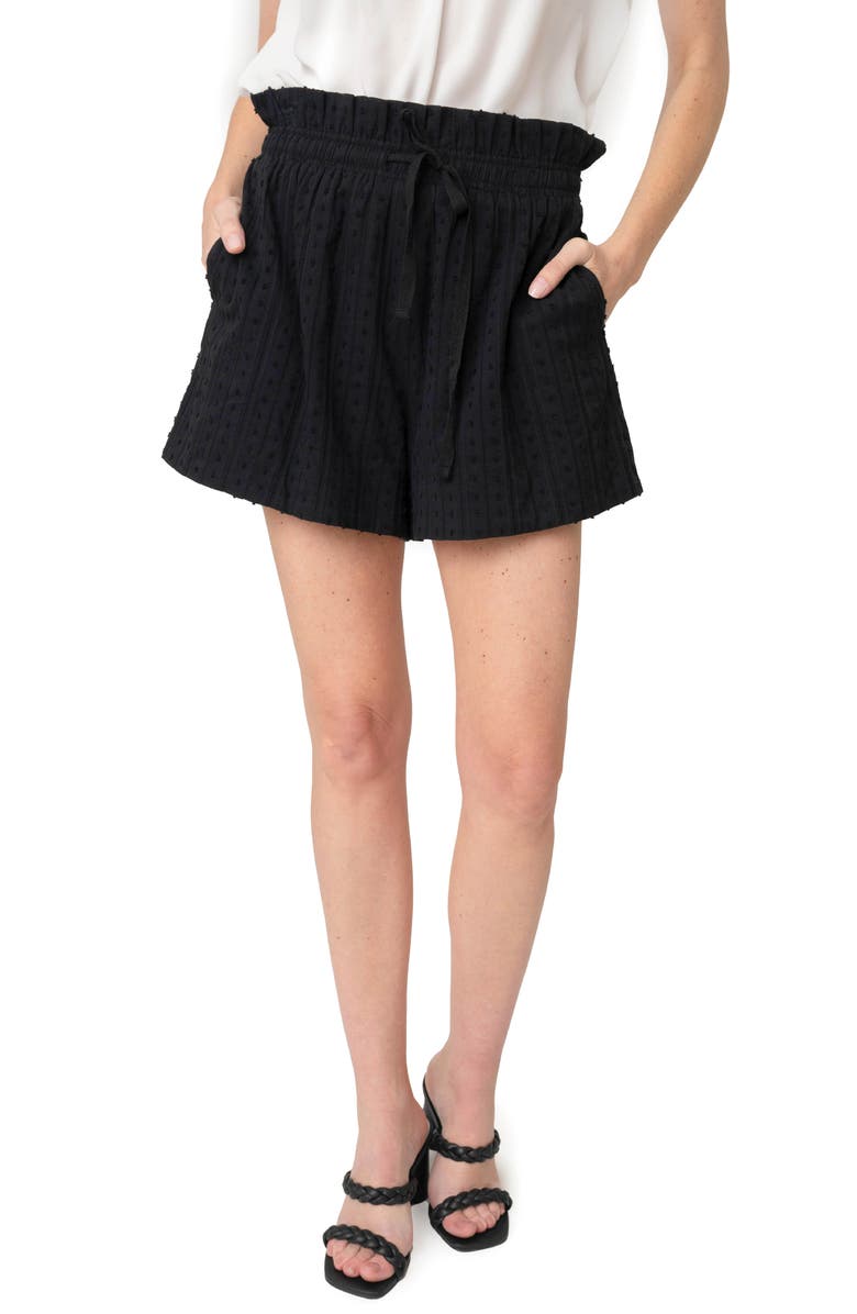 GIBSONLOOK Paperbag Waist Cotton Shorts, Main, color, 