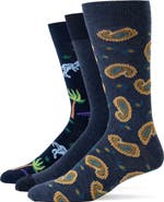 Lorenzo Uomo Assorted 3-Pack Crew Socks