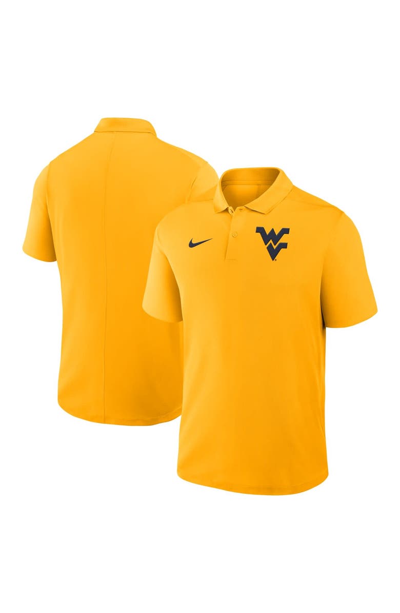 Nike Men's Nike Gold West Virginia Mountaineers Primetime Victory Primary Logo Performance Polo, Main, color, Gold