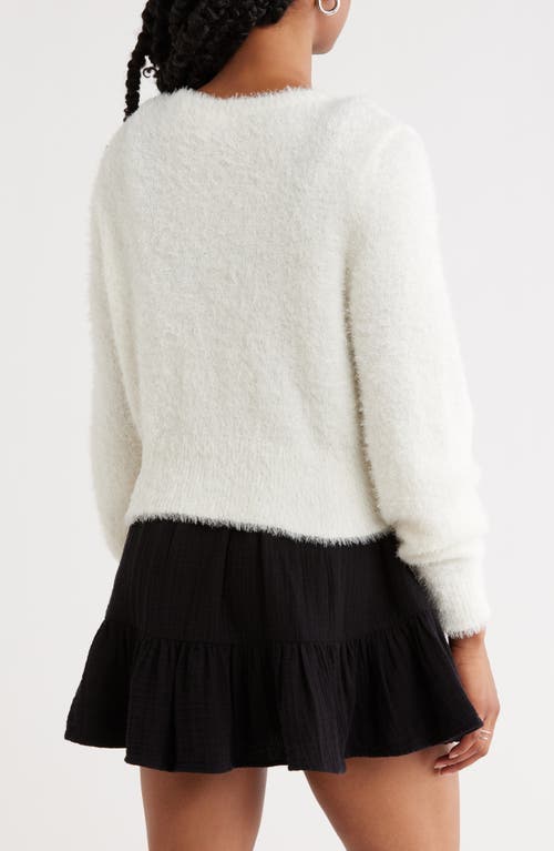 Abound Bow Front Cardigan In White