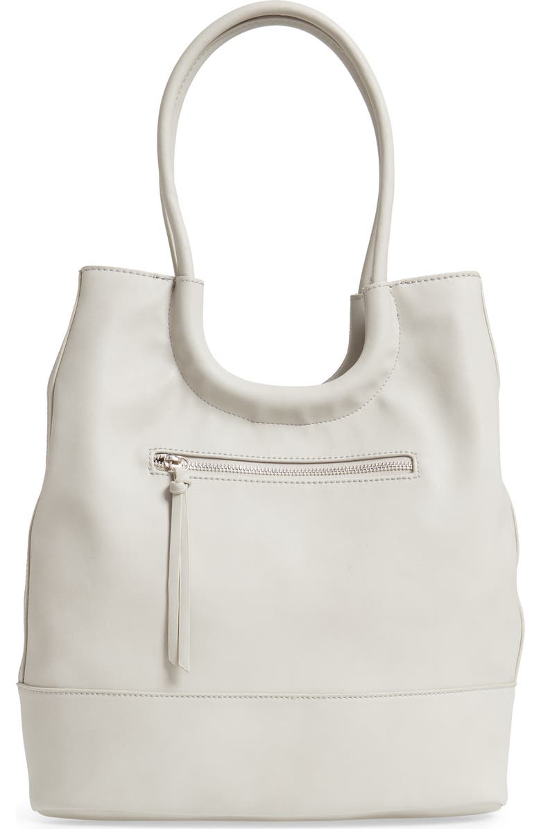 Sole Society Debdi Suede & Faux Leather Tote, Alternate, color,