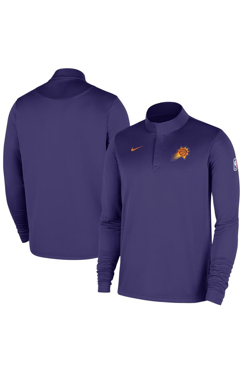 Nike Men's Nike Purple Phoenix Suns 2025/26 Authentic Coaches Quarter-Zip Dri-Fit Top, Main, color, Purple
