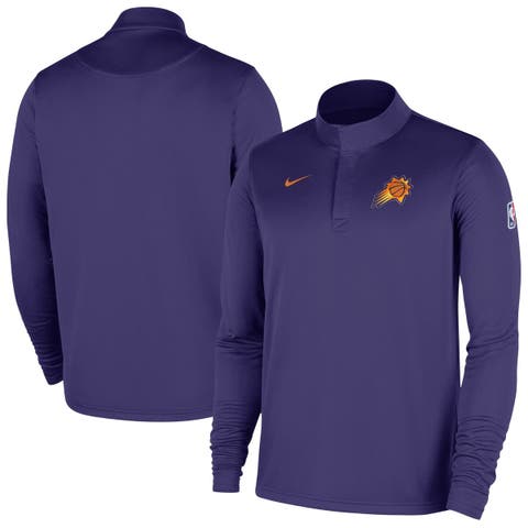 Men's Nike Purple Phoenix Suns 2025/26 Authentic Coaches Quarter-Zip Dri-Fit Top