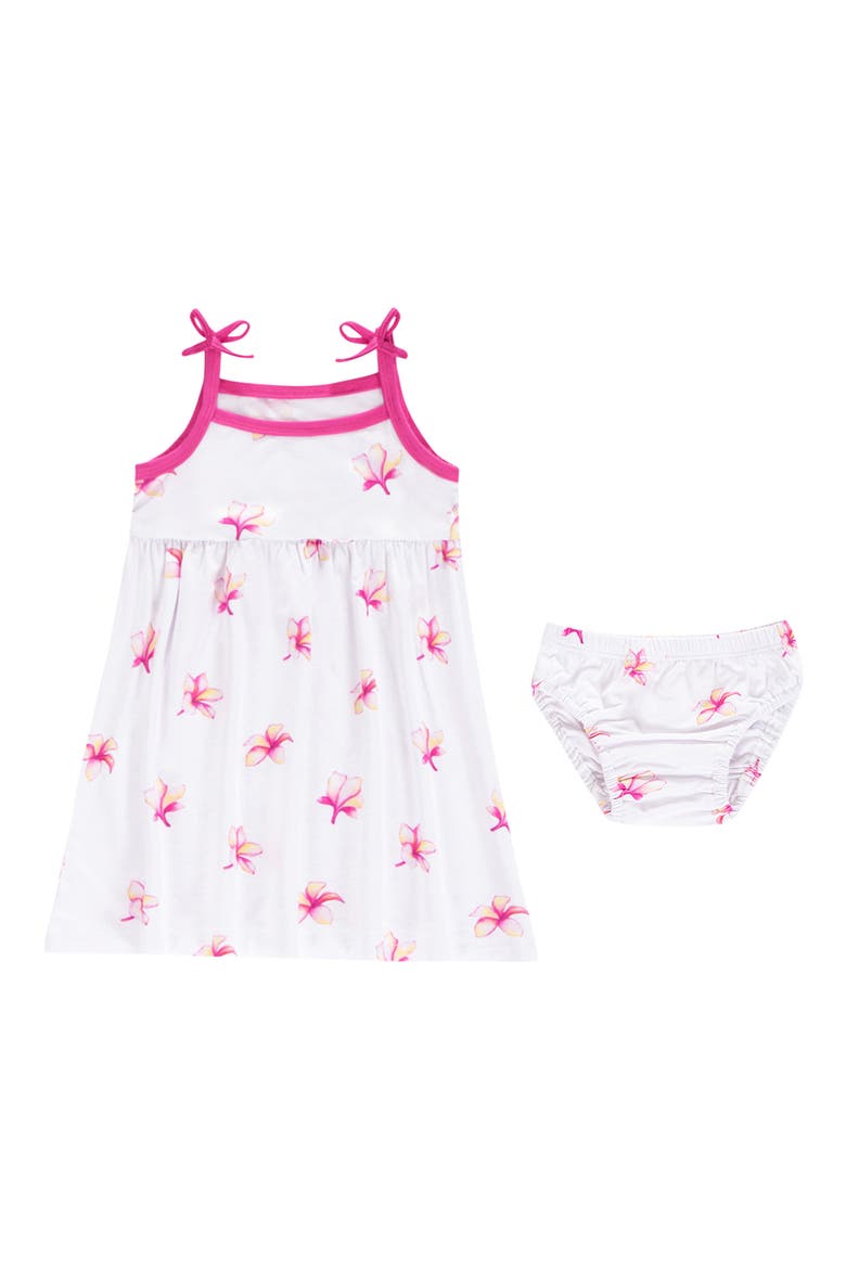 Plumeria Dress & Bloomers, Main, color, PINK