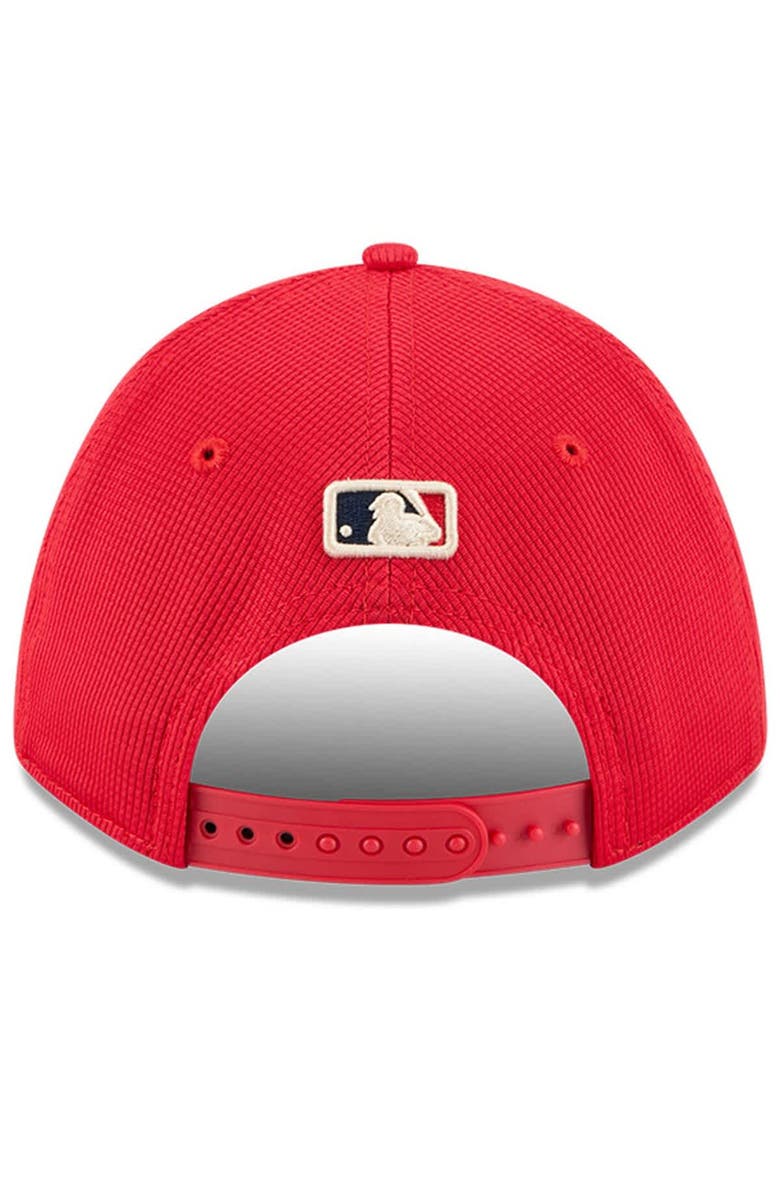 New Era Men's New Era Red Texas Rangers City Connect Batting Practice 9FORTY M-Crown Adjustable Hat, Alternate, color, Red