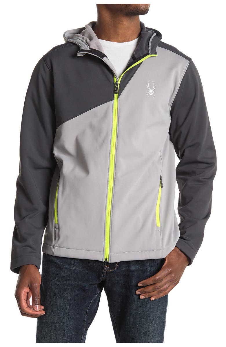 Spyder Hooded Soft Shell Jacket, Main, color,