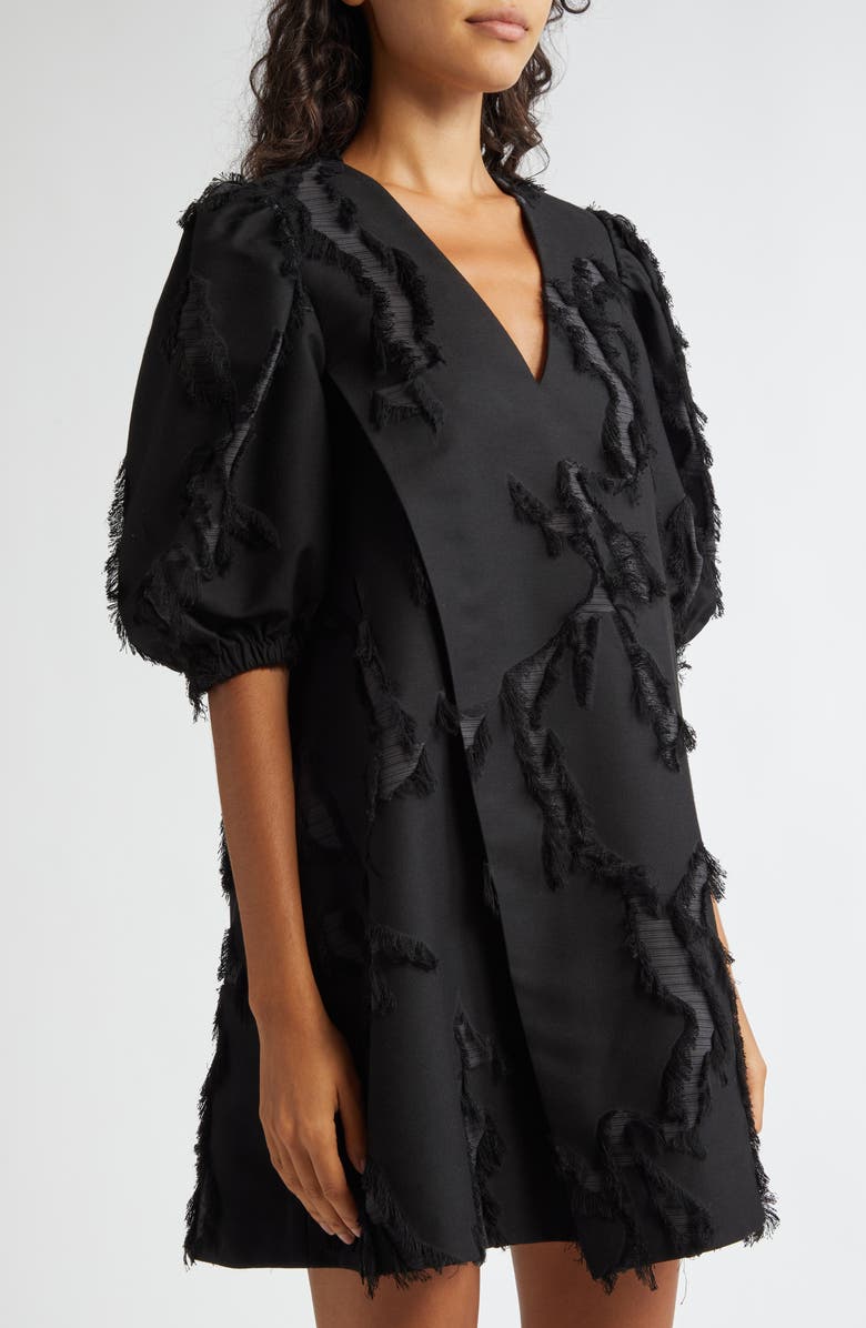 Stine Goya Mixed Media Elbow Sleeve Shift Minidress, Alternate, color, 