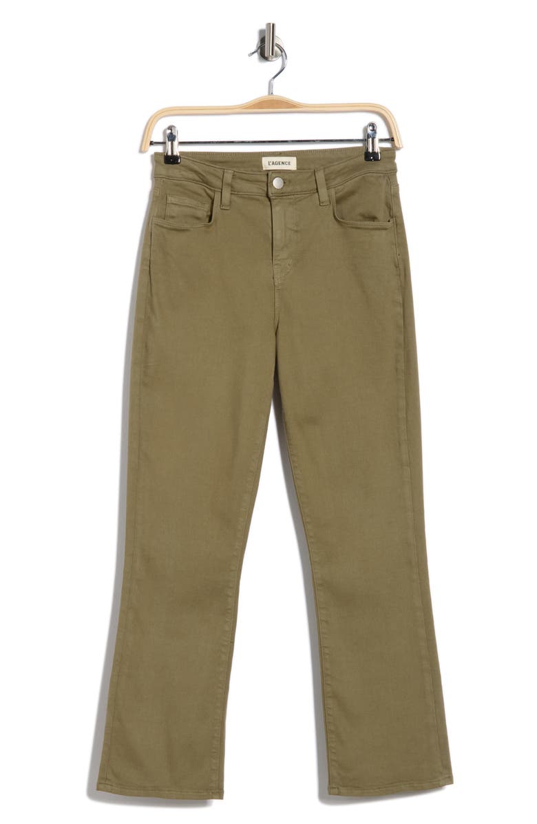 L'AGENCE Tati Crop Bootcut Jeans, Alternate, color, Basil