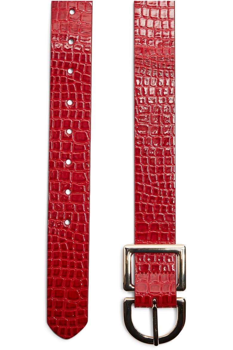 Logo Belt, Alternate, color, RED