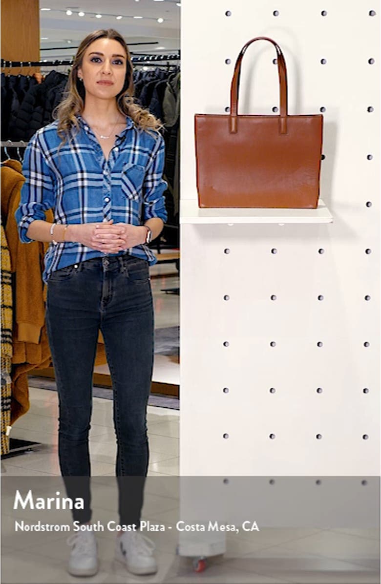 Concertina Leather Accordion Tote, sales video thumbnail