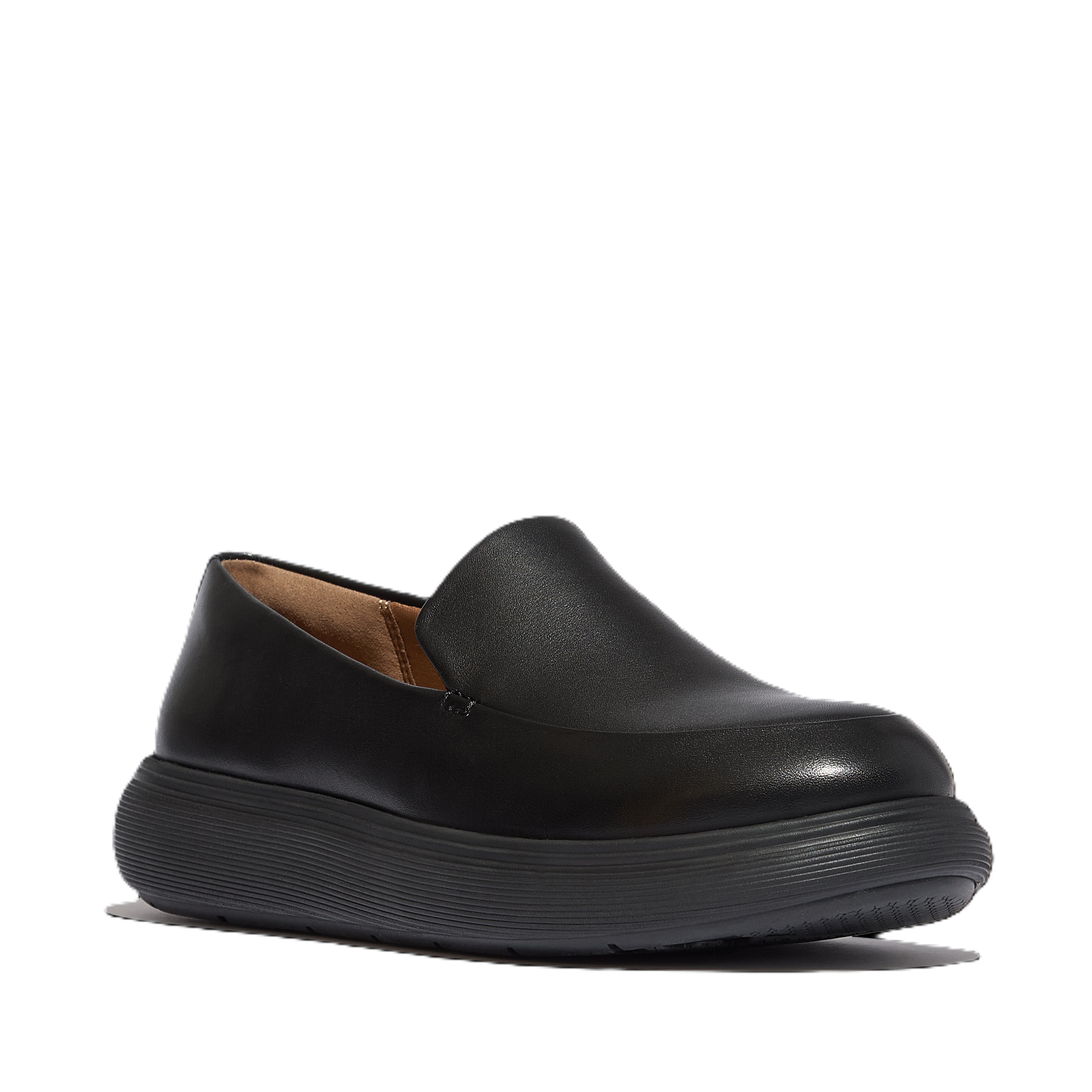 FitFlop IQ Comff Leather Loafers, Main, color, All Black