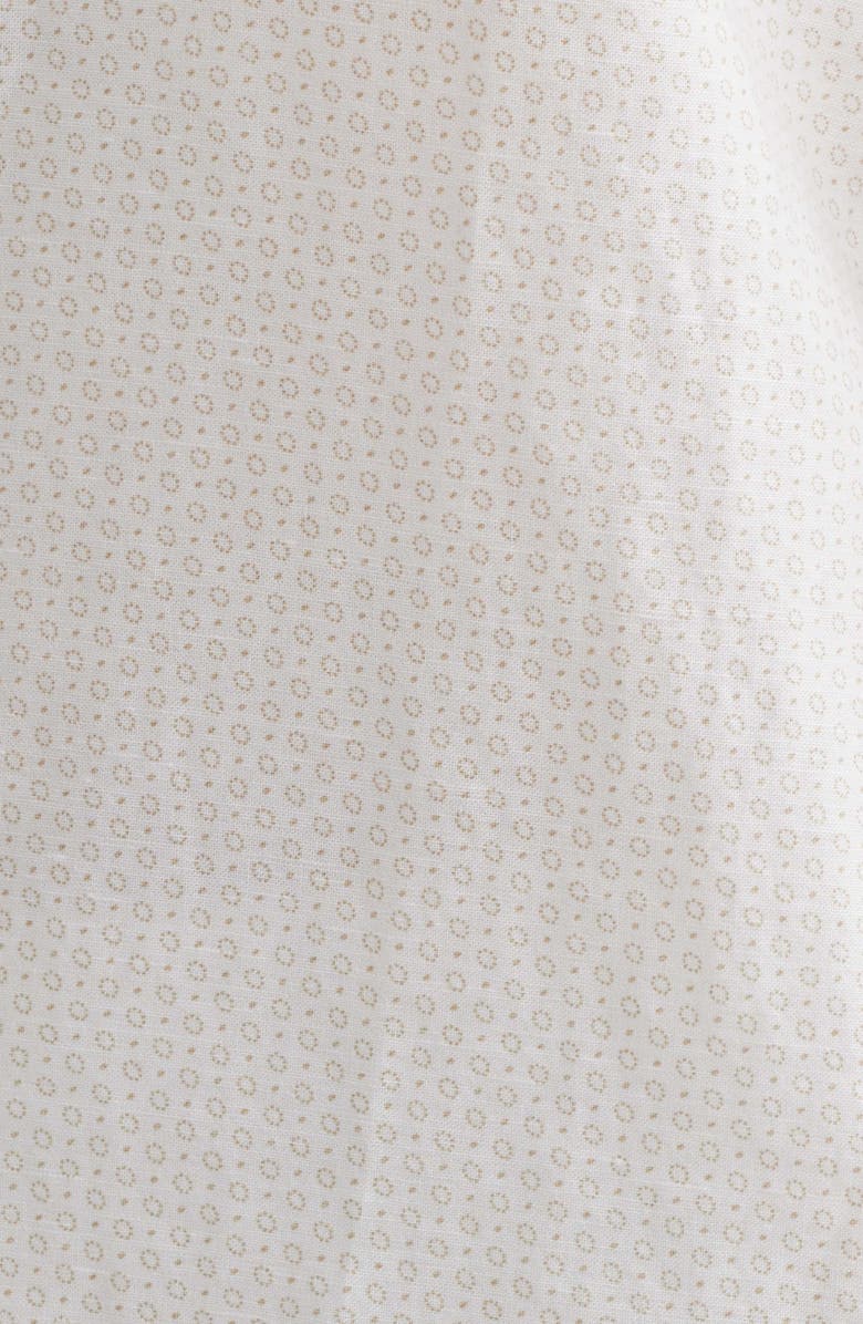 BOSS Liam Regular Fit Linen & Cotton Button-Up Shirt, Alternate, color, White