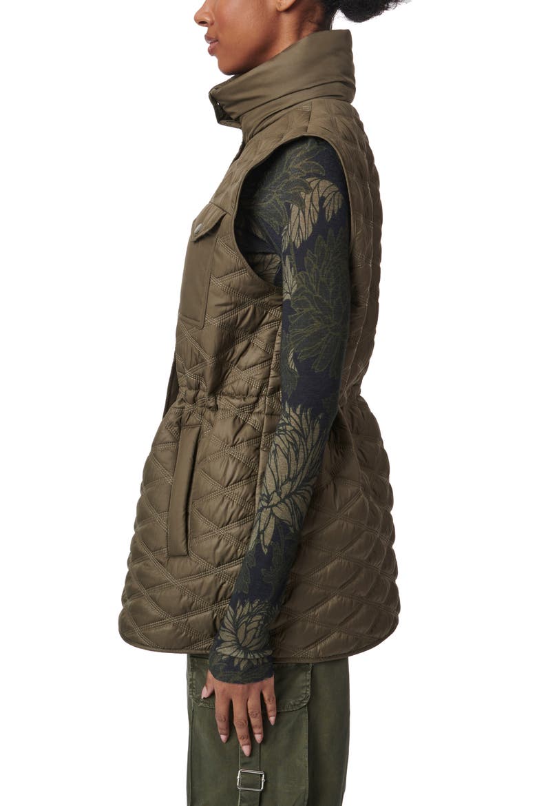 Diamond Quilted Vest, Alternate, color, OLIVE
