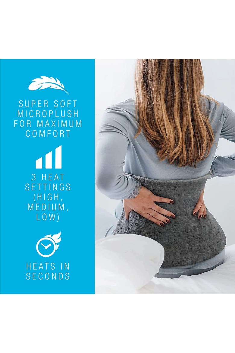 Extra Large Heating Pad & Stomach & Back Massager, Alternate, color, Multicolor