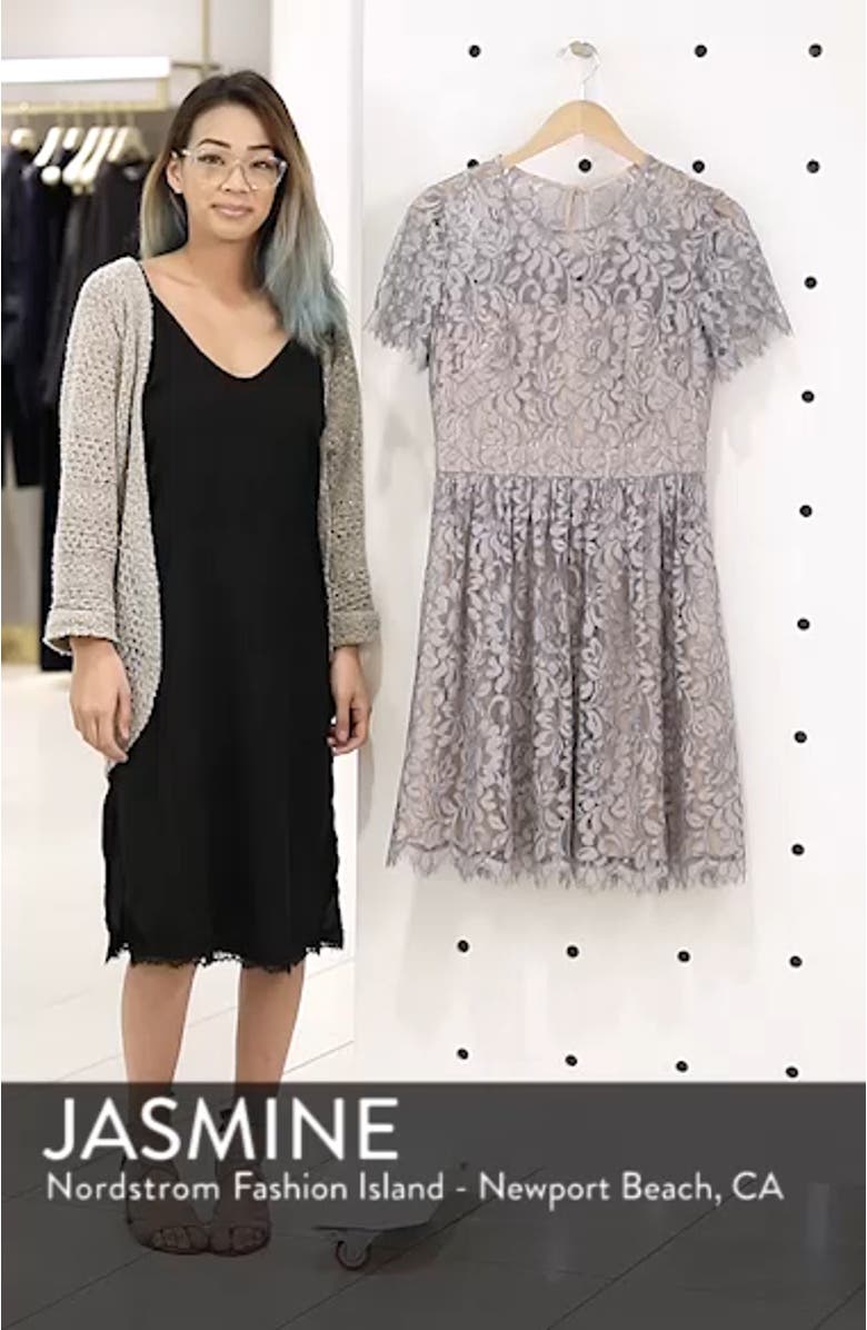 Lace Fit & Flare Dress, sales video thumbnail