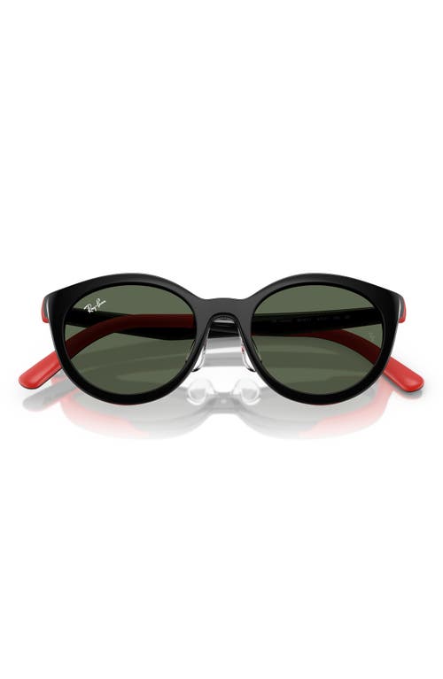 Ray Ban Ray-ban Kids' 48mm Pillow Optical Glasses & Clip-on Sunglasses In Black/red