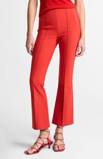 Vince Pintuck Pleat Crop Flare Pants | Nordstrom