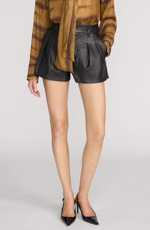 The Structural Leather Shorts