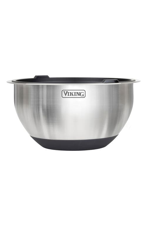 Viking 10-piece Stainless Steel Mixing Bowl Set With Lids In Black