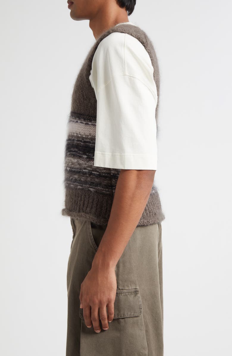 OUR LEGACY Pleaser Stripe Mohair & Wool Sweater Tank, Alternate, color, Blur Fair Isle