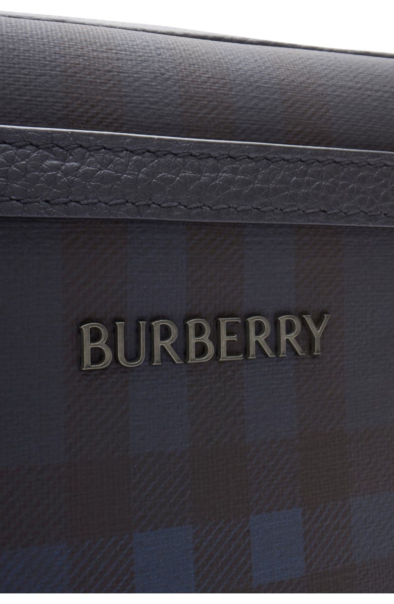 Burberry City Check Crossbody Bag, Alternate, color, Navy