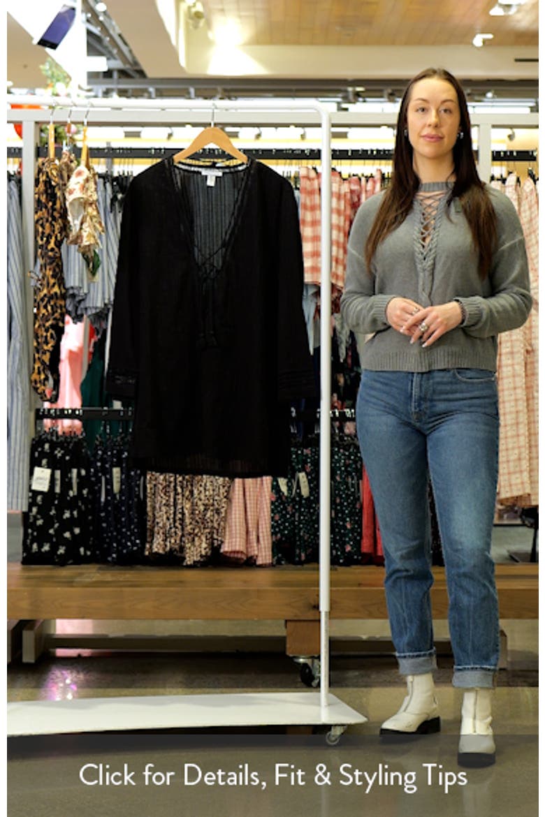 Marina Lace-Up Cover-Up Tunic video