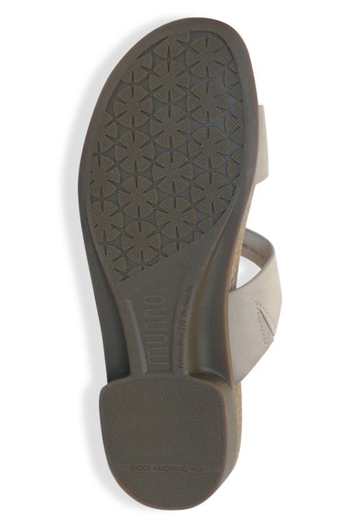 Munro Jody Slide Sandal In Silver
