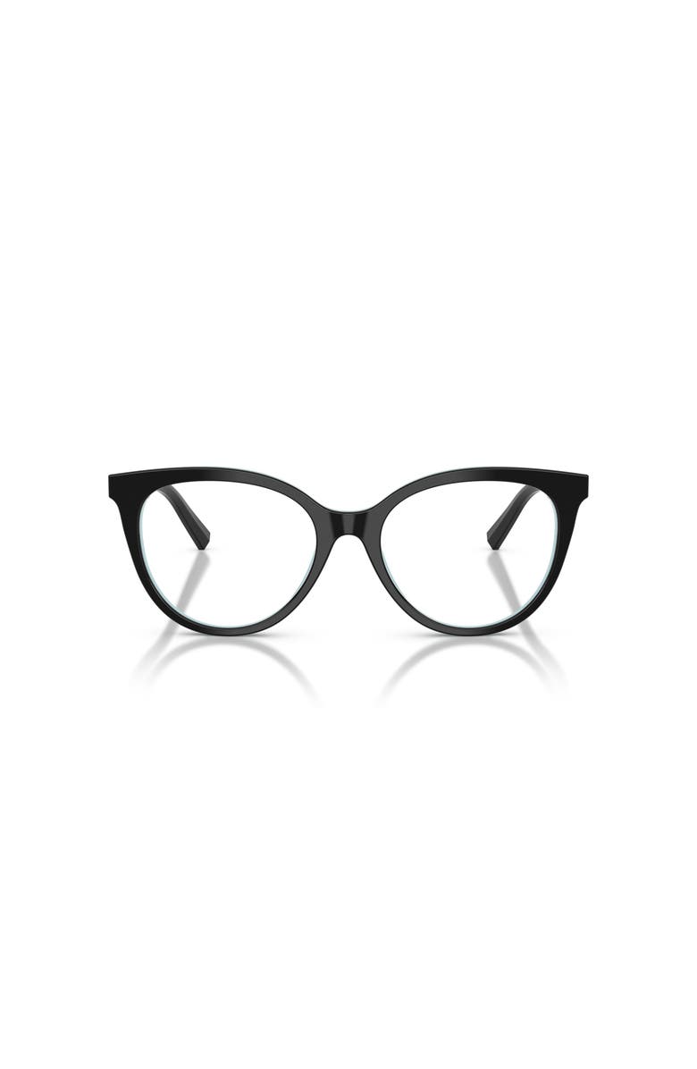 Tiffany & Co. 53mm Cat Eye optical glasses, Alternate, color, Black