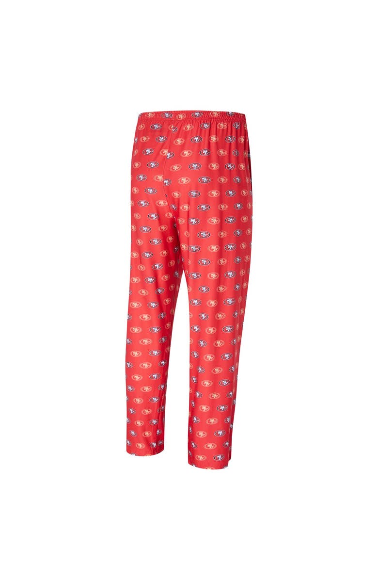 CONCEPTS SPORT Men's Concepts Sport Scarlet San Francisco 49ers Record Allover Print Knit Pants, Alternate, color, Scarlet