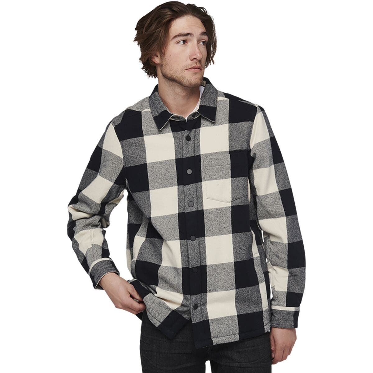Black/Off White Plaid