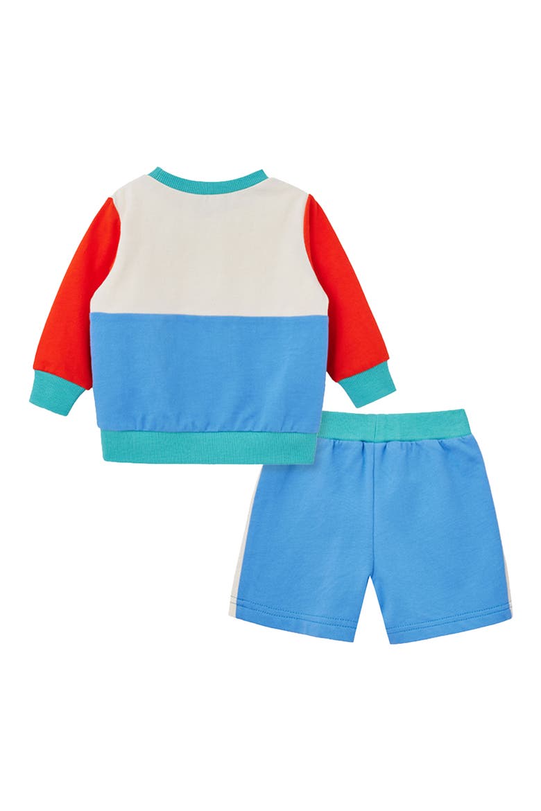 Retro Sweatshirt & Shorts Set, Alternate, color, BLUE