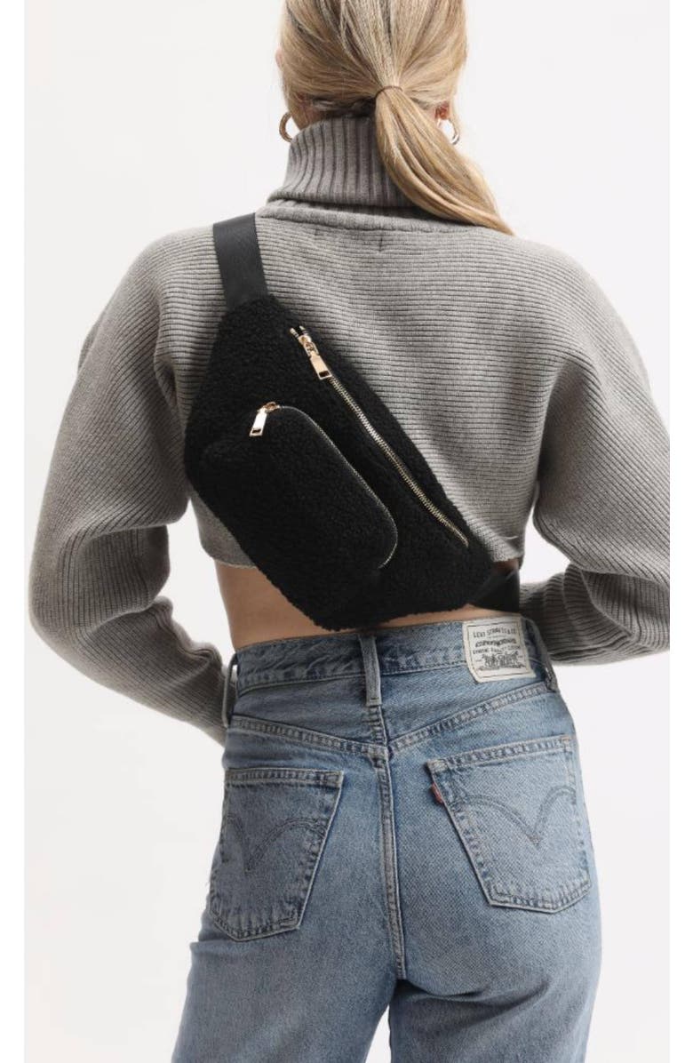 MODA LUXE Orson Belt Bag, Alternate, color, Black