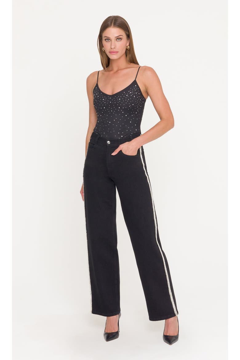 Agnes Crystal Bodysuit, Main, color, Black