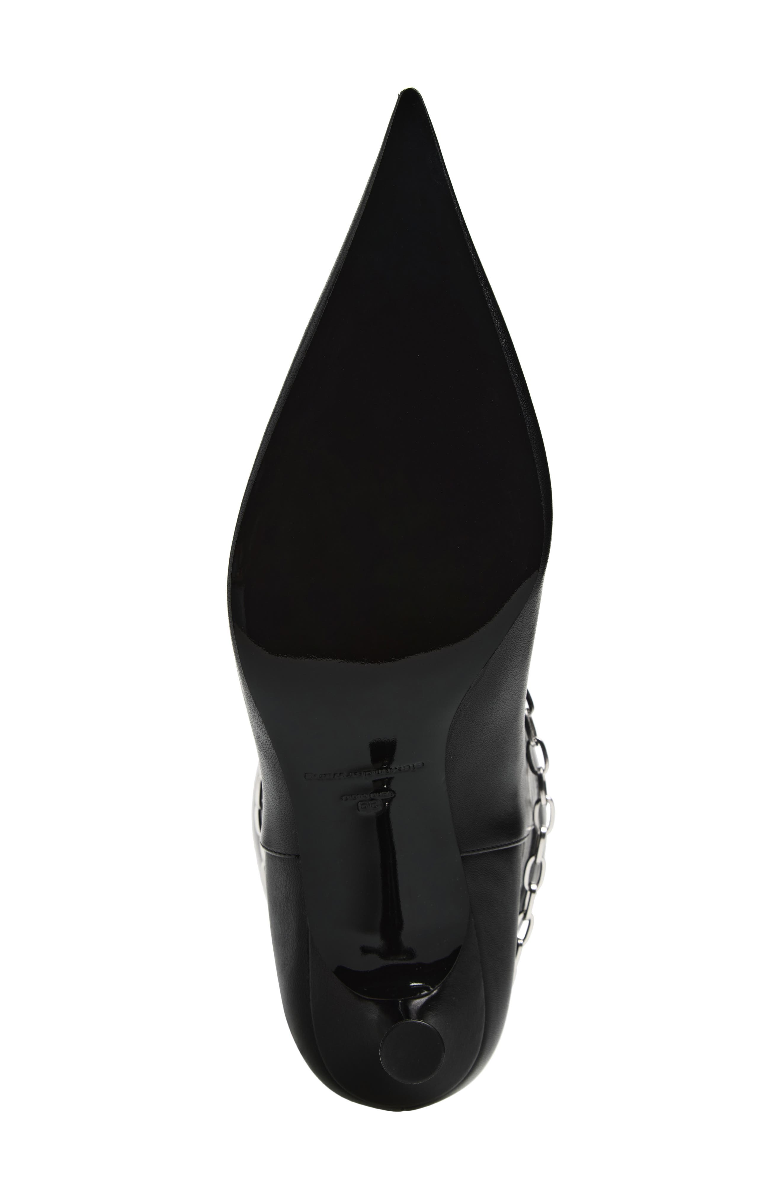 Alexander Wang Akila Pointed Toe Boot, Alternate, color, Black