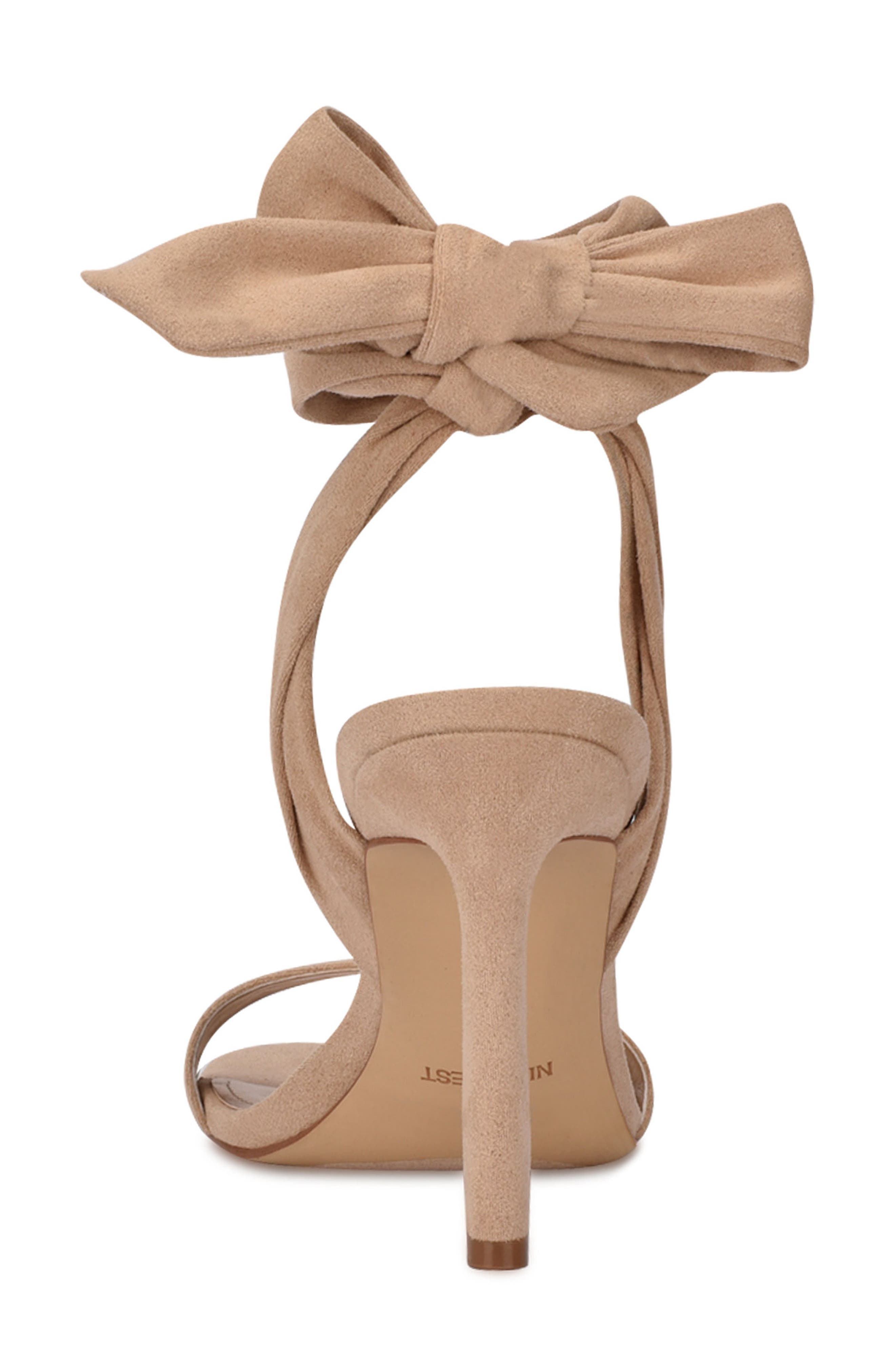 Nine West Kelsie Ankle Tie Sandal, Alternate, color, Beige