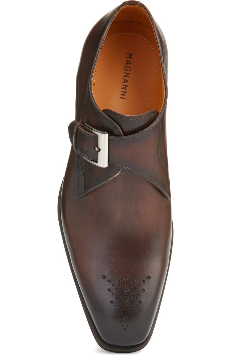 Magnanni Marco II Perforated Toe Monk Shoe, Alternate, color,