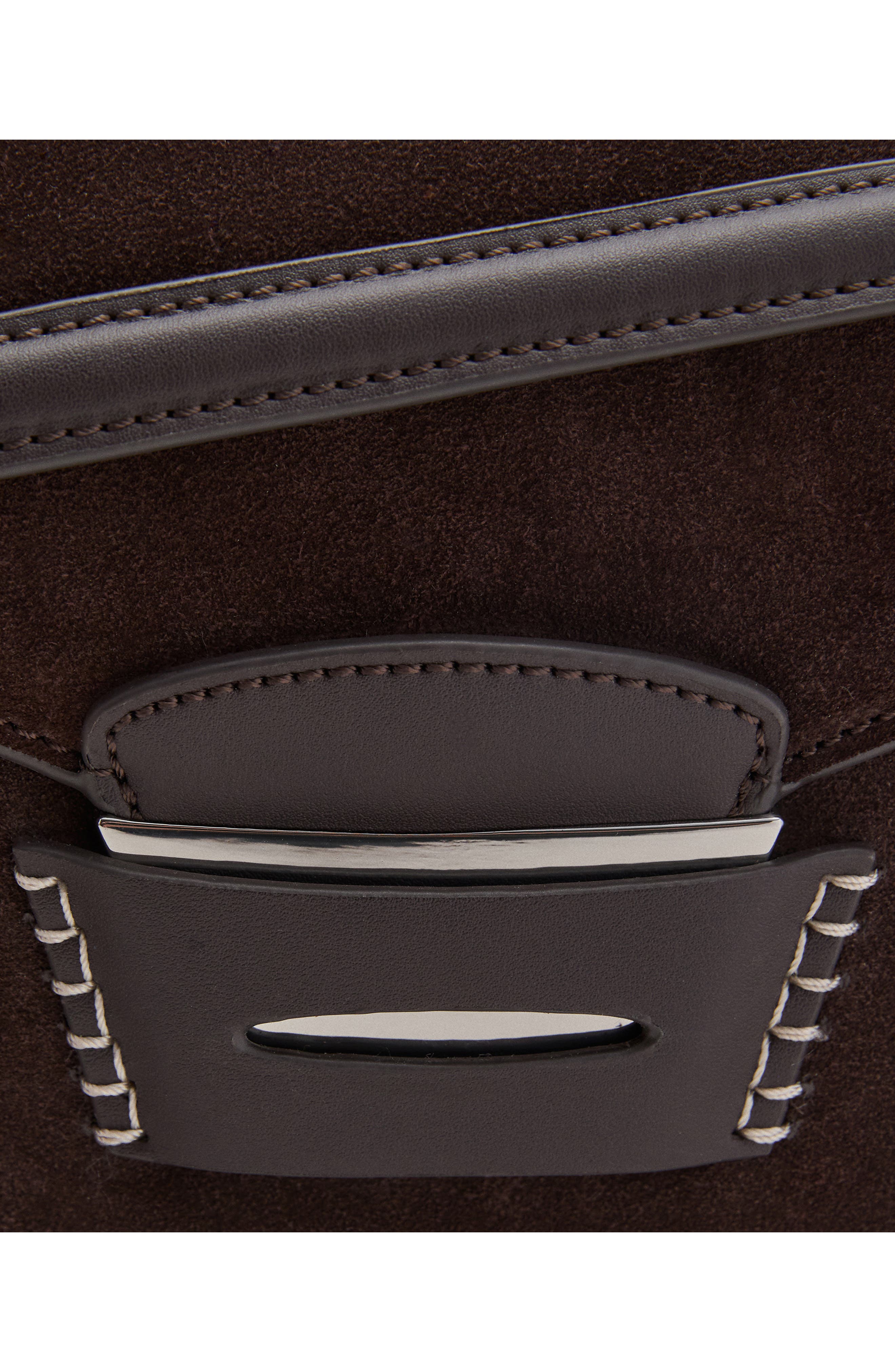 MANGO Suede Shoulder Bag, Alternate, color, 