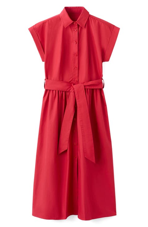 Tie Belt Shirtdress