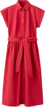 MANGO Tie Belt Shirtdress