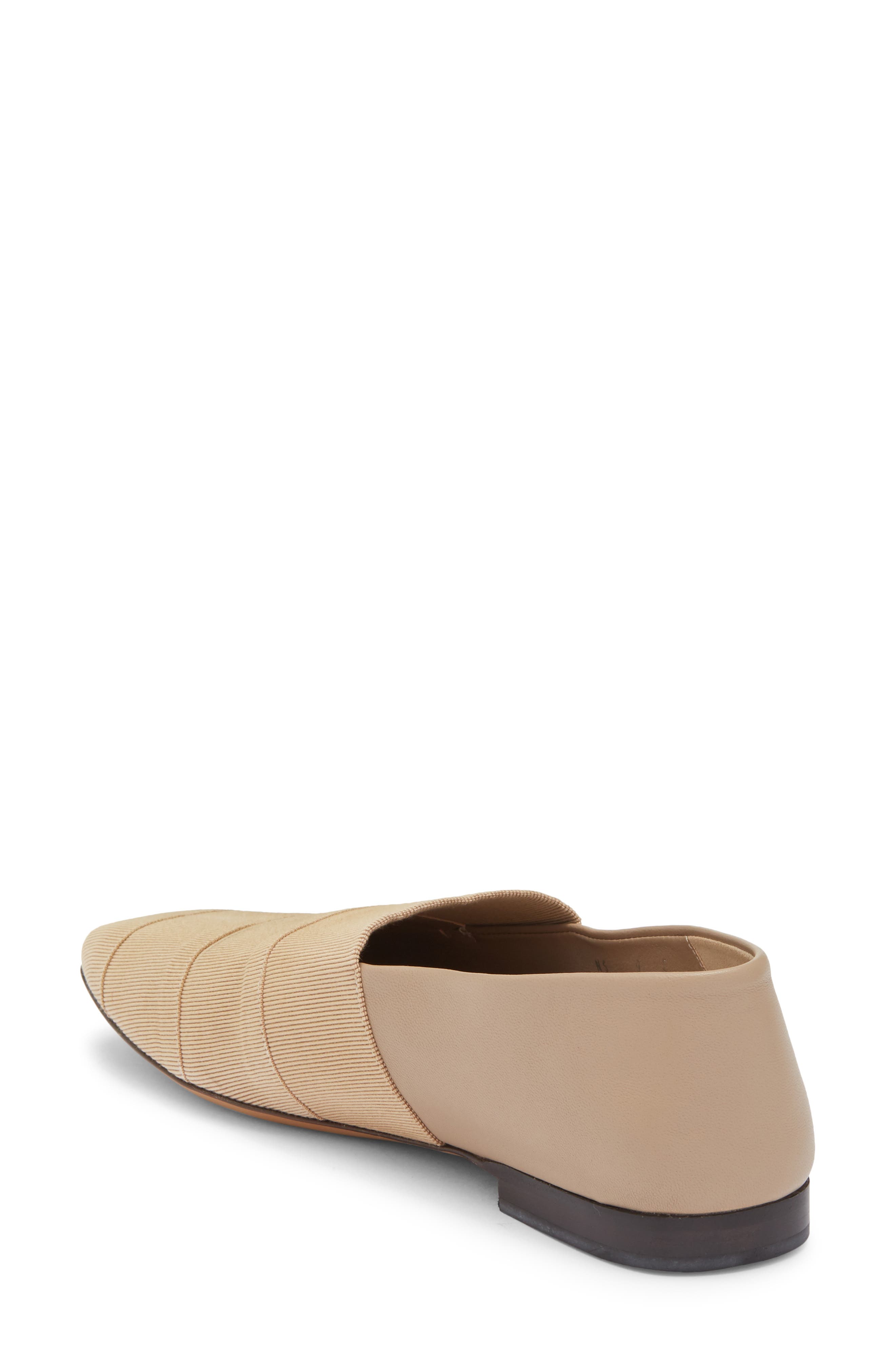 FERRAGAMO Alkes Flat Loafer, Alternate, color, Bone