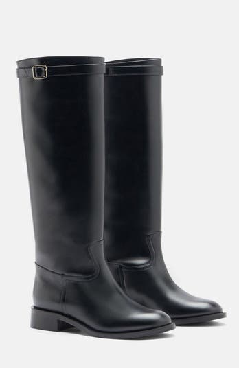 ロングブーツ SCAROSSO FW22 Lauren Black (LAURENBOOTBLACALF) SCAROSSO Lauren Boots | Nordstrom