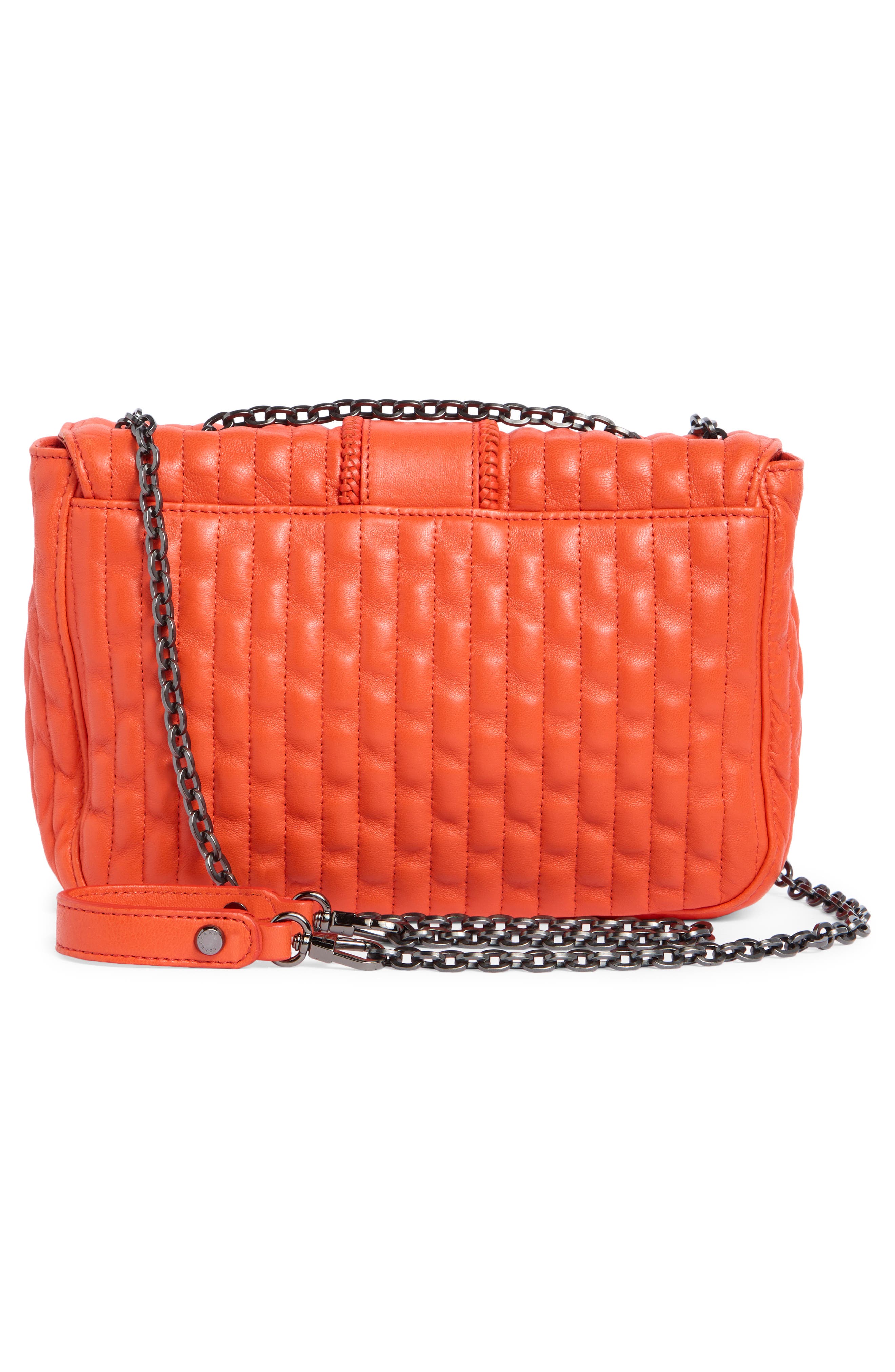 Longchamp Amazone Small Quilted Leather Crossbody Bag, Alternate, color, Poppy