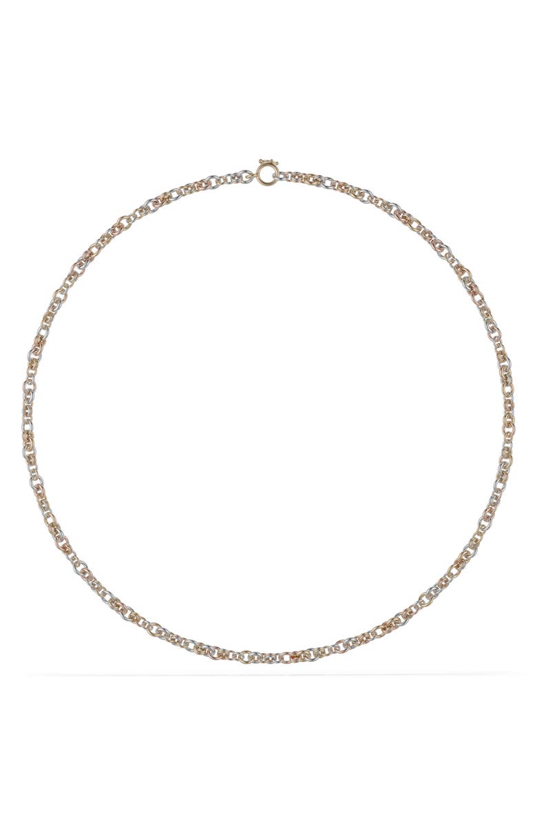 Spinelli Kilcollin Mixed Metal Helio Chain Necklace, Main, color, Yellow/ White/ Rose