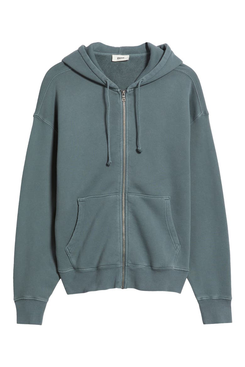 Core Oversize Terry Full Zip Hoodie, Alternate, color, VINTAGE SLATE