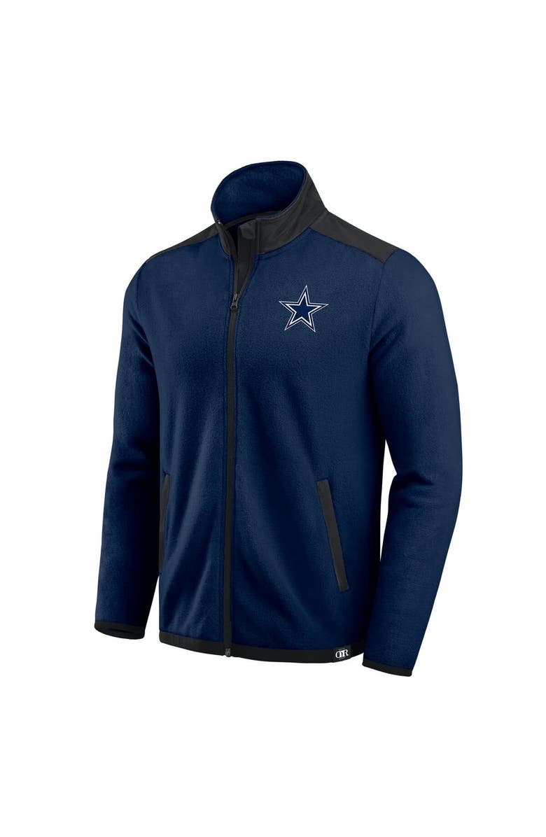 Darius Rucker Collection by Fanatics Men's Darius Rucker Collection by Fanatics Navy Dallas Cowboys Color Block Polar Fleece Full-Zip Jacket, Alternate, color, 